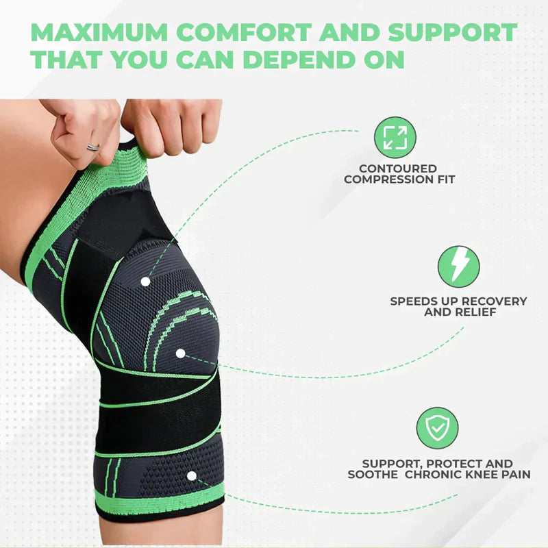 3D Compression Knee Sleeves for Men and Women