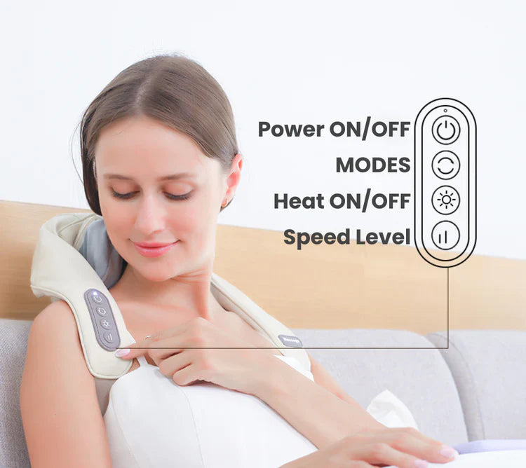 Neck, Shoulder, Back & Thai Massager Device with 1 Year Warranty