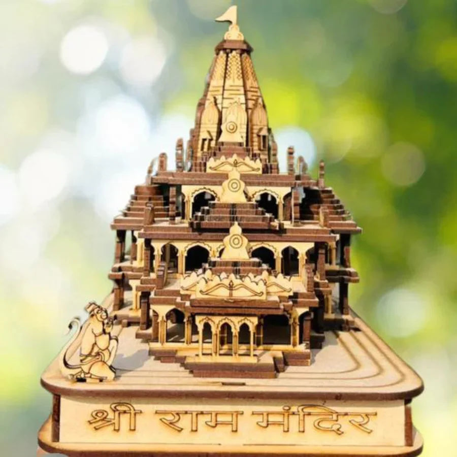 Shri Ram Mandir Ayodhya 3D Wooden Temple