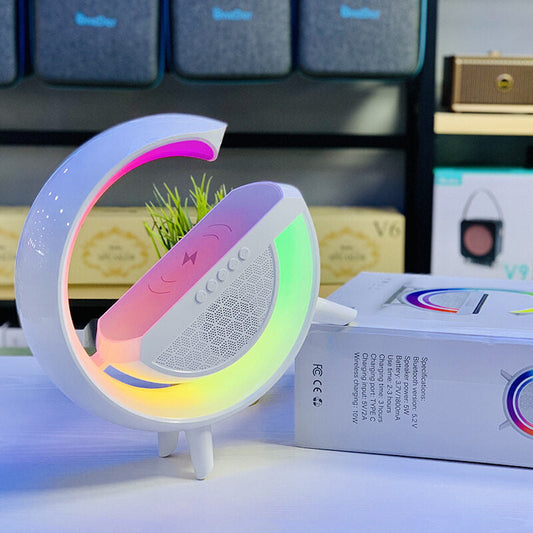 Premium Lamp Multifunctional Wireless Charger With Speaker