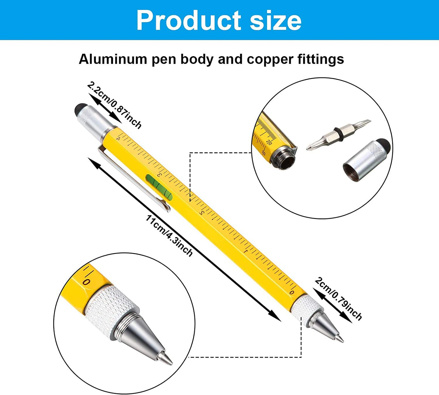 6 in 1 Stylus Multitool pen