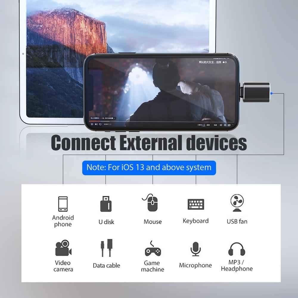 USB Flash Drive Data Transfer Adaptor for iPhone (iOS devices)