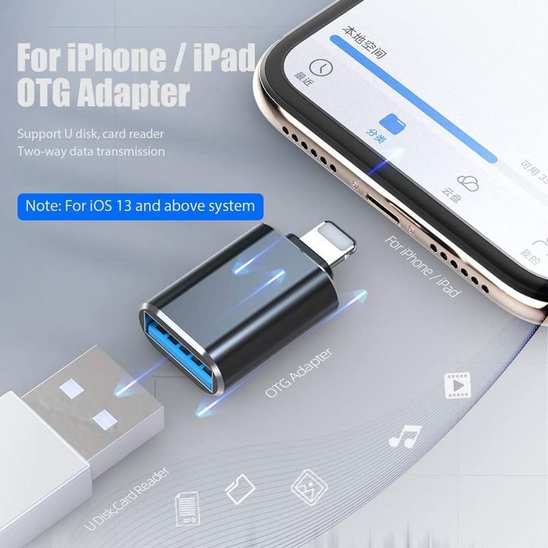 USB Flash Drive Data Transfer Adaptor for iPhone (iOS devices)