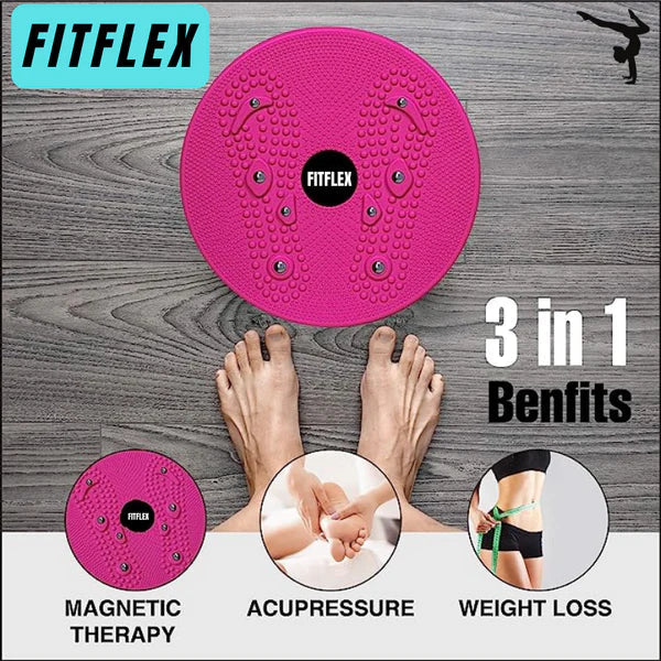 (3 Set Combo) Tummy Trimmer, Twister, ABS Wheel Set for Workout