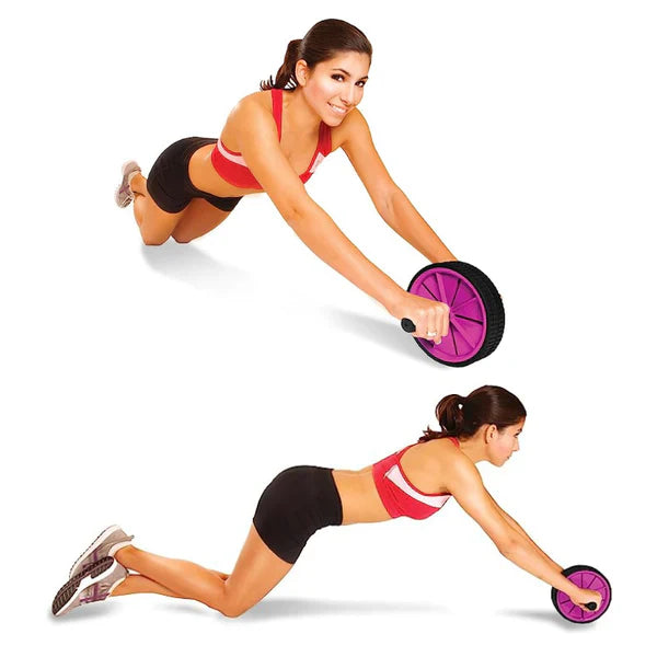 (3 Set Combo) Tummy Trimmer, Twister, ABS Wheel Set for Workout