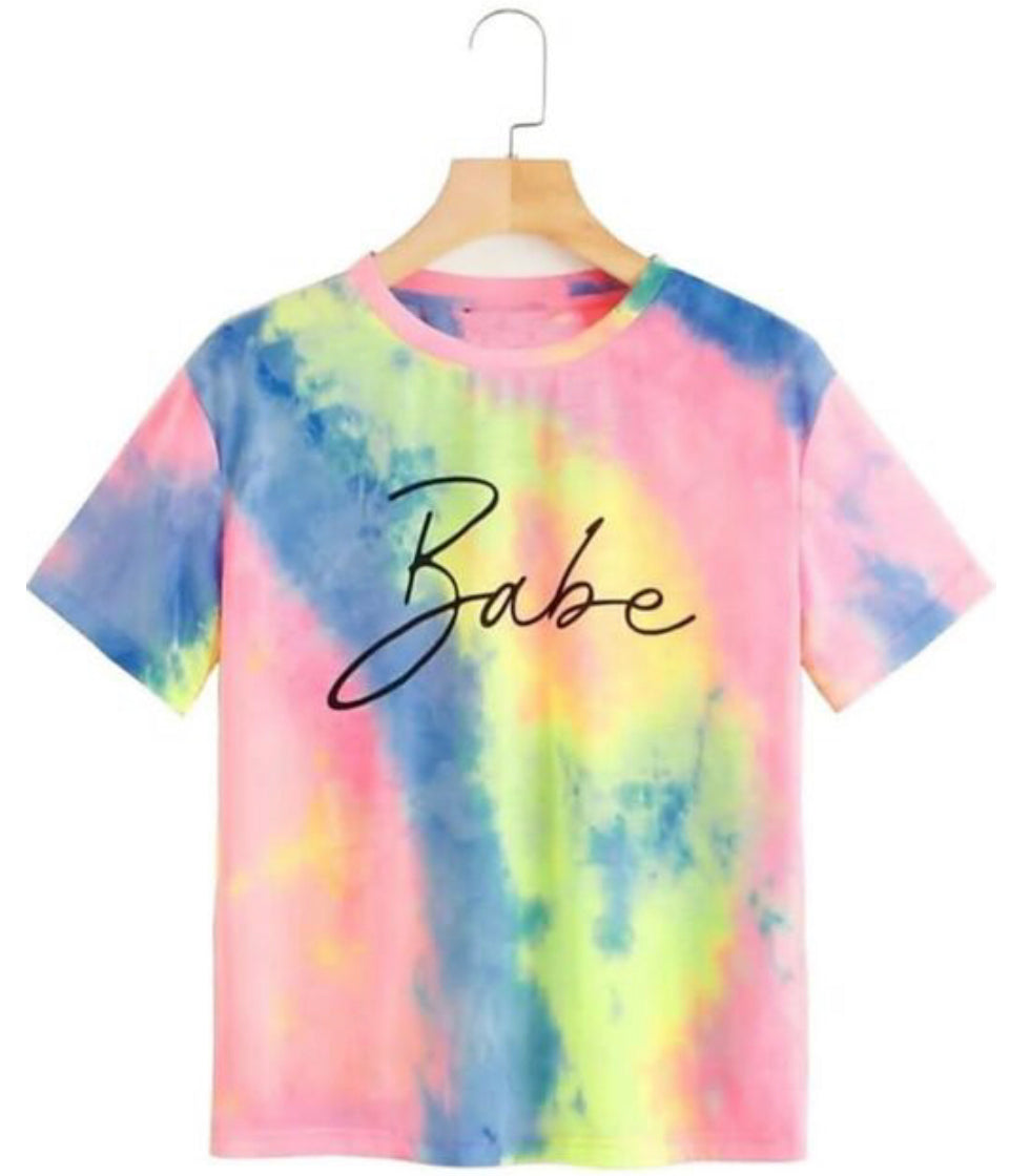 TIE & DYE BABE T-SHIRT