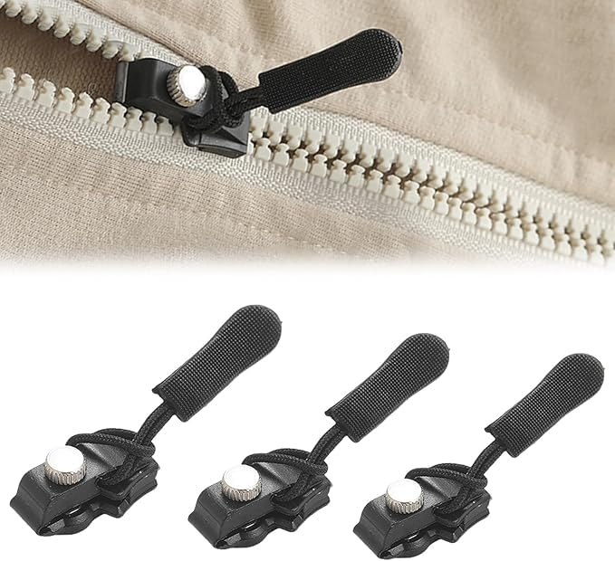 Universal Zipper Slider Repair Kit – Detachable Puller for Bags (Pack of 6)