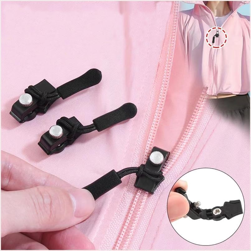 Universal Zipper Slider Repair Kit – Detachable Puller for Bags (Pack of 6)