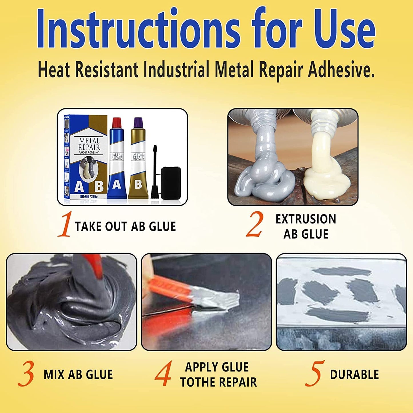 Magic Metal Repair Glue (A&B)