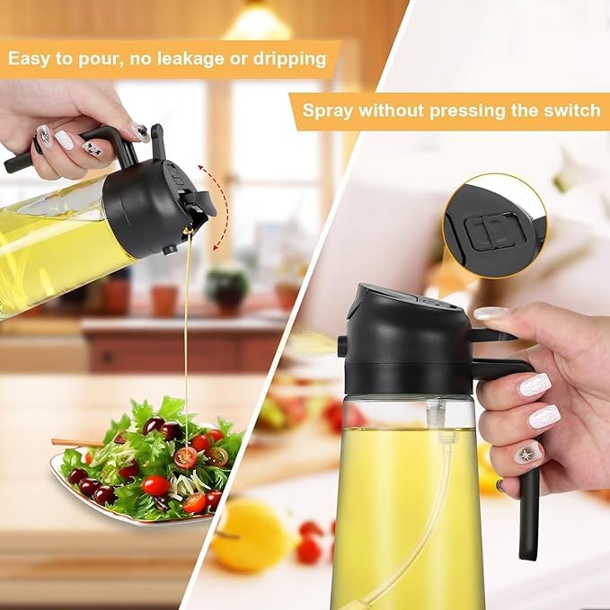 2 in 1 Oil Dispenser & Spray Bottle