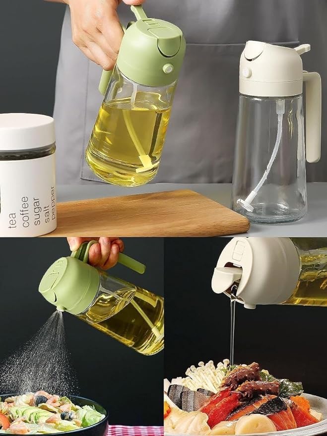 2 in 1 Oil Dispenser & Spray Bottle