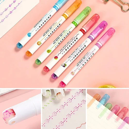 Outline Curve highlighter Pen