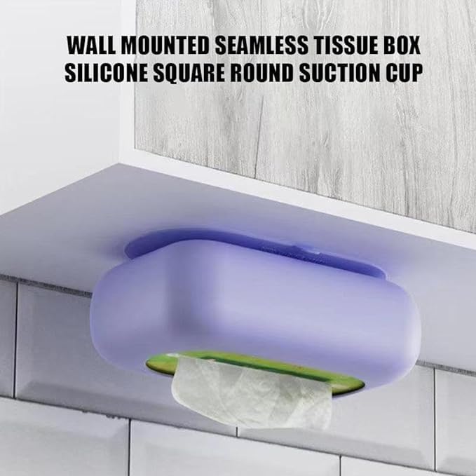 Silicone Tissue Box with Strong Suction Cup