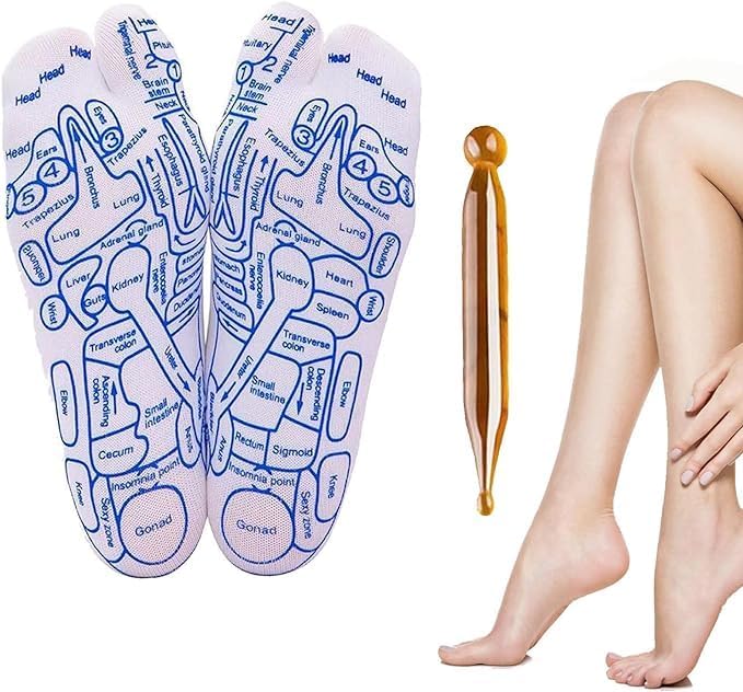 Reflexology Socks With Massage Stick