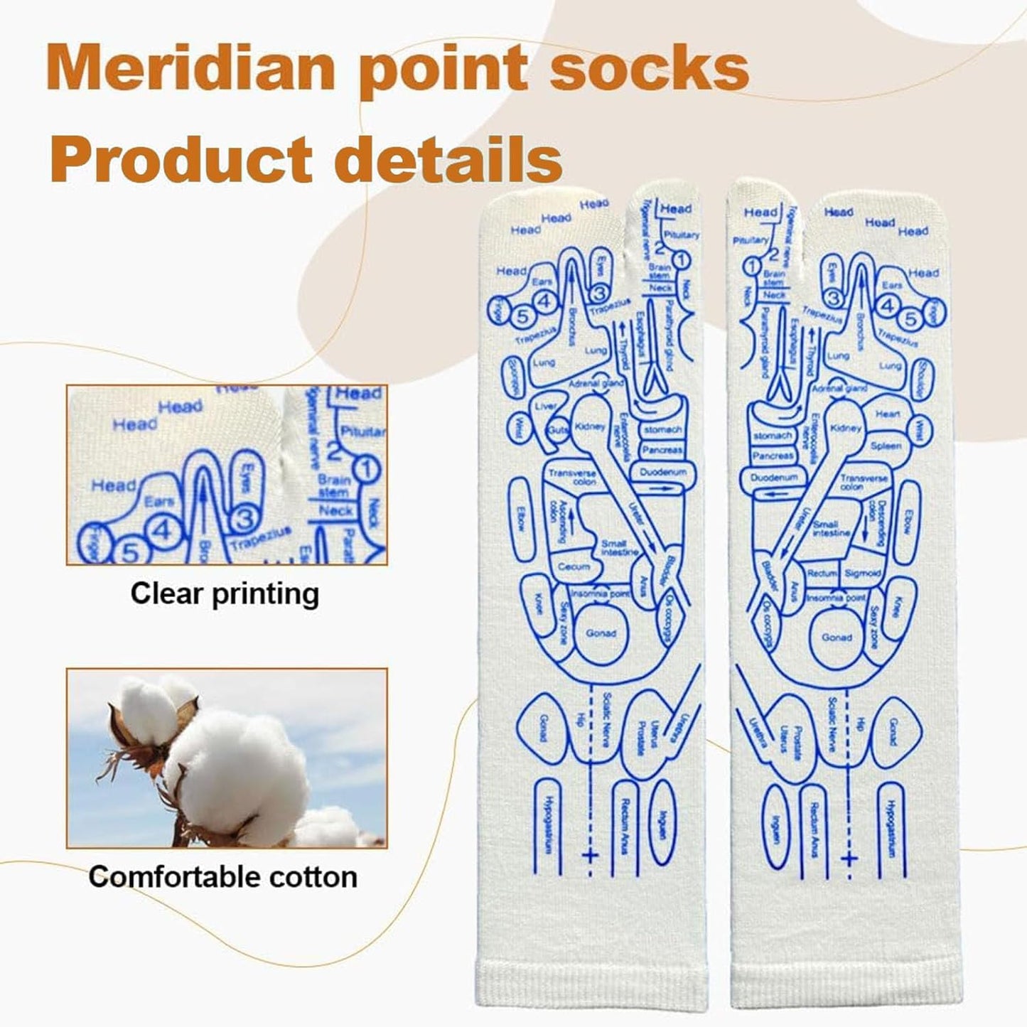 Reflexology Socks With Massage Stick