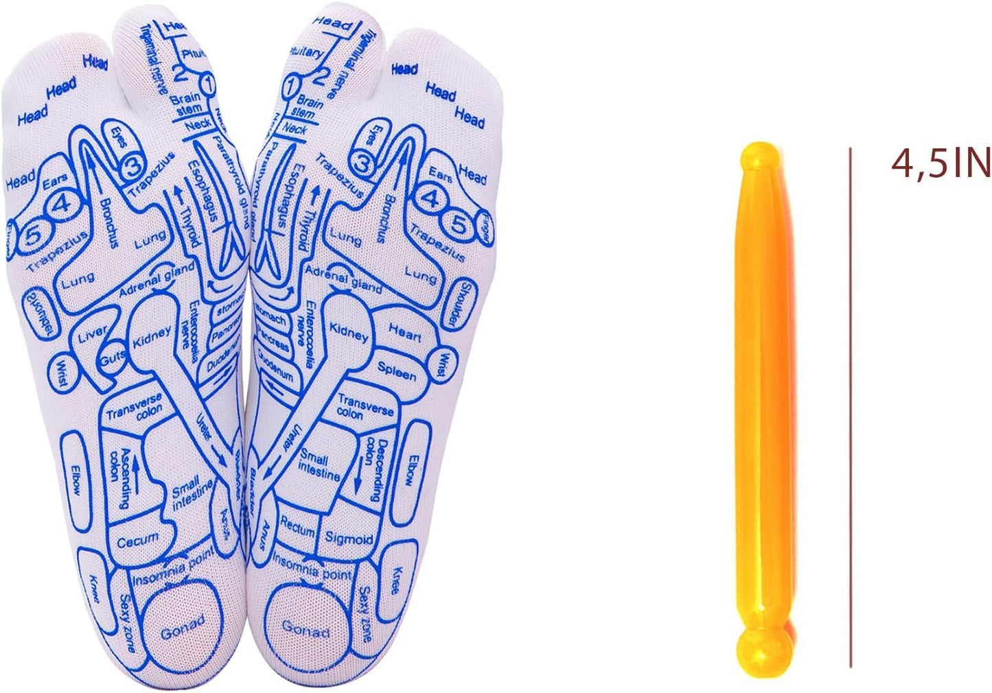 Reflexology Socks With Massage Stick